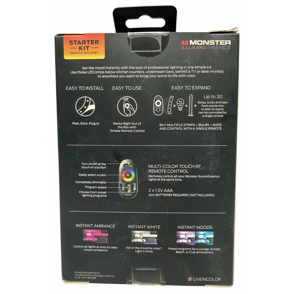 Monster LED Strip Light Kit‎ with Remote Control